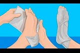 Wrap your feet in foil and wait an hour. Look what happens — YouTube
