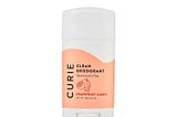 Curie Aluminum Free Deodorant - Grapefruit Cassis 2oz Stick - Natural Deodorant, Paraben Free, Cruelty Free, Non-Toxic