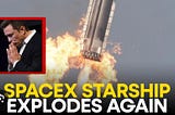 Screencap from Daily Mirror report of SpaceX Starship explosion