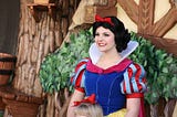 Actress as Snow White at Disney’s California Adventure