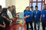 Ketua DPD Partai Demokrat  Beserta Jajaran Pengurusnya Mendaftarkan Bacalegnya Ke KPU Pasbar