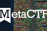 MetaCTF logo in front of a computer screen