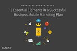 3 Essential Elements in a Successful Business Mobile Marketing Plan