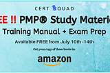 Free PMP (PMBOK 6th) Training between July 10th — 14th