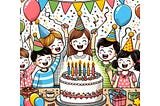 12 Illustration of Birthday Part Bundle Graphic Illustrations By A.I Illustration and Graphics 1