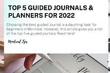 Top 5 Guided Journals & Planners for 2022