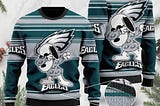 Philadelphia Eagles Snoopy Dabbing Football Christmas Ugly Sweater