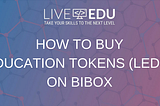 Bibox에서 교육용 토큰 (LEDU) 구매하는 방법