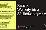 Companies like Ramp are hiring AI-first designers and we built a skill for that
