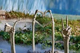 Haunted Garden Skeleton Hands