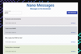 Nano Messages