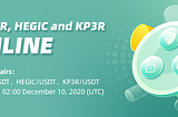 CoinEx Will List COVER, HEGIC and KP3R at 2:00 December 10 (UTC)