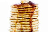 A stack of pancakes meant to represent a call stack