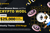 Binance Crypto WODL Answer $25,000 CHR Token