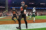 Baker helps the Browns rally from down 14