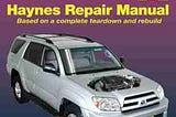 Get-Now Toyota 4Runner 2003 thru 2009 Haynes Repair Manual BY - John Harold Haynes