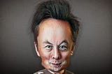 Caricature of Elon Musk