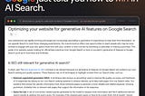 Google just told you how to win in AI Search