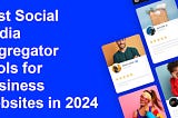 Best Social Media Aggregator Tools for Business Websites in 2024