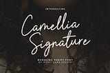 Camellia Signature Font