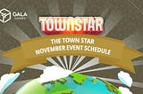 Town Star November Event Schedule — Learn Town Star