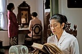 Window to the world: Kartini, played by Dian Sastrowardoyo, is allowed to read the books in Dutch sent by her brother during her marriage confinement. (Legacy Pictures/File)