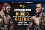 Live Stream HD “Justin Gaethje vs Khabib Nurmagomedov” Watch free UFC 254 Official
