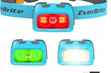 EverBrite Rechargeable Headlamp, 350 Lumens Headlamp with Red Light and Memory Function, 7 Modes Running Headlamp, Bright Headlamps for Camping, Fishing, Hunting, Night Vision