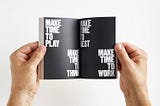 Image from Anthony Burrill’s website whom I interviewed on Audiogyan