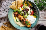 Chicken Souvlaki Hummus Bowl