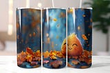 Cute Pattern 20oz Skinny Tumbler Wrap Graphic Crafts