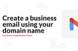 image showing create a business email using crazy domains and gmail