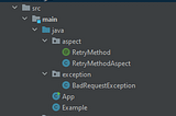 AspectJ + Gradle — Retry Java Method on exception