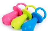 Pet Rubber Pacifier Dog Toy Interactive Rubber Soother Pet Dog Cat Puppy Elasticity Teeth Dog Chew…