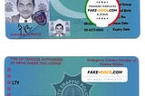 Pakistan City Traffic Police Lahore driver license Psd Template