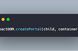 React Portals