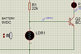LDR circuit using BC547 bipolar junction transistor