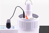 How does solar emergency charging lamp work?