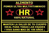 NUESTRO PRODUCTO => ALIMENTO POWER ULTRA VITAMINICO HR — 100% NATURAL — !