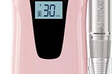 MelodySusie Ponceuse pour Ongles Professionnelle, Lime à Ongles Électrique Rechargeable 30000 tr/min, SC320D Ponceuse à Ongles Sans Fil pour Ongles en Gel Acrylique, Manucure et Pédicure, Rose