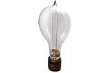 An antique lightbulb