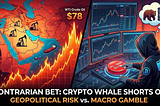 The Contrarian’s Gamble: Why is this On-Chain Whale Shorting $13.7M in Oil?