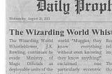 Harry Potter and the Wizarding World Whistleblower