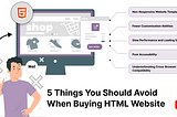 Mistakes to Avoid When Buying an HTML Website Template