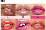 New Tube Lip Rich Lip Color Slightly Spicy Lip Honey Lip Glass Mirror Face Lip Mirror Liquid…