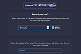 Strudel R&D Update: Uniswap v3 liquidity mining incentives for wBTC-vBTC are here!