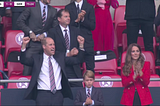 Euro 2020: Princes William and George and Kate Middleton watch England victory over Germany at Wembley