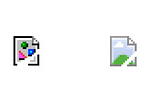 Broken image icons