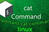 cat command in linux