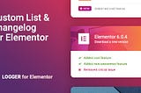 Logger — Changelog & Custom List for Elementor